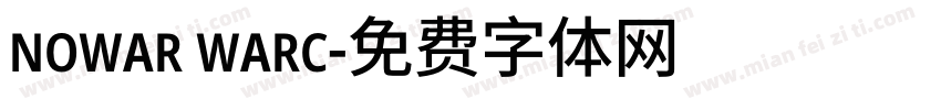 nowar warc字体转换